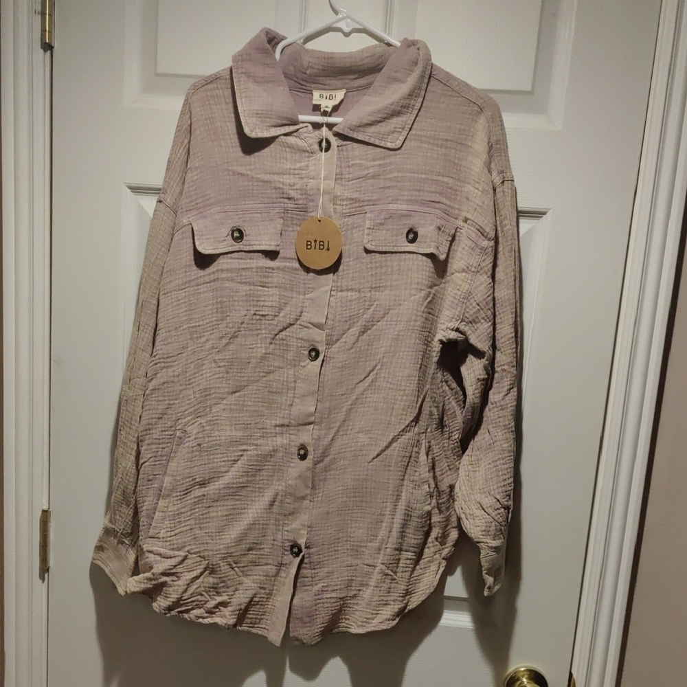 BB1 Purple Button-Up Shirt